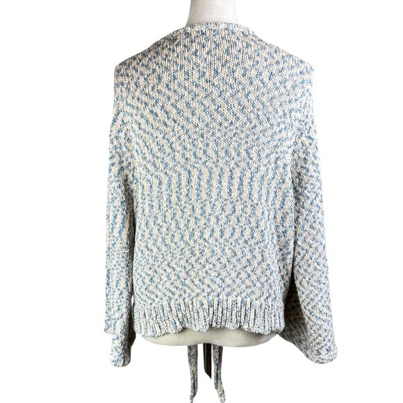 Soft Surroundings Women's Beausoleil Tie Front Chunky Knit Cardigan Sweater - Picture 5 of 13